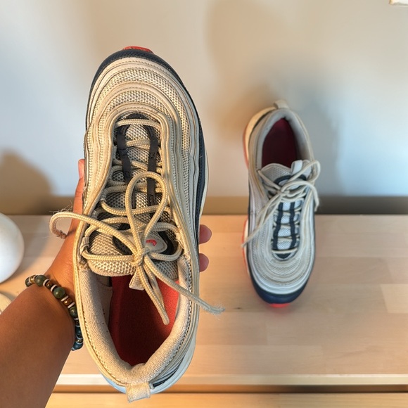 Nike Air Max 97 Midnight Navy Racer Pink Laser Orange Women’s Size 8 - Picture 6 of 6